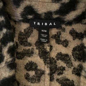 Animal print sweater vest